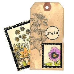 pansy rubber stamps