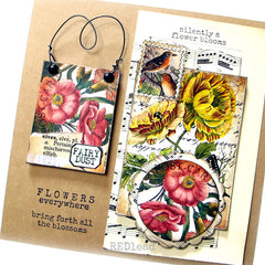 Vintage Elements 355 Flowers Collage Sheet