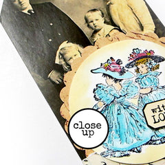 Frilly Girls Rubber Stamp