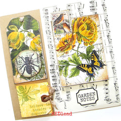 Vintage Elements 355 Flowers Collage Sheet