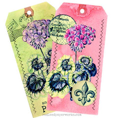 Geranium Flower Rubber Stamp