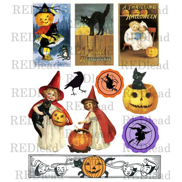 Halloween Collage Sheet 2