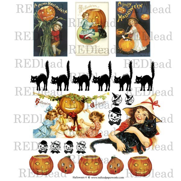Halloween Collage Sheet 4