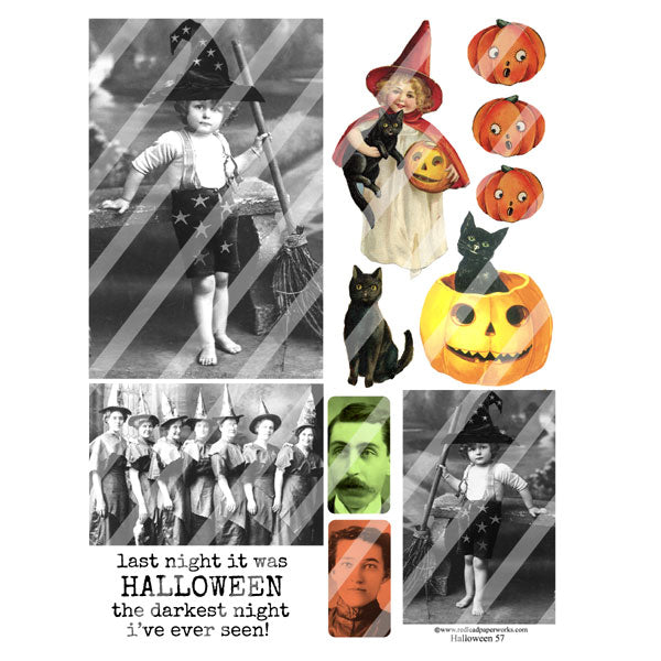 Halloween Collage Sheet 57