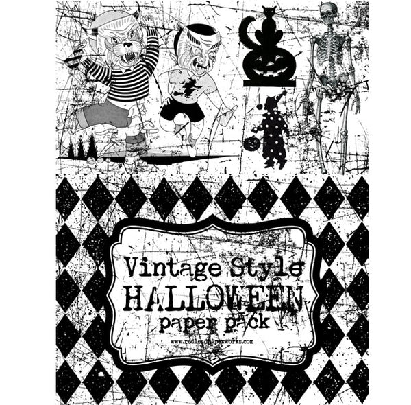 Vintage Style Halloween Paper Pack Save 20%