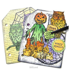 Cling Mount Halloween Rubber Stamps