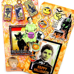 Halloween Rubber Stamp Tickets Halloween Greetings