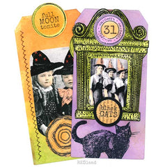 Red Lead Halloween Card Making Rubber Stamps