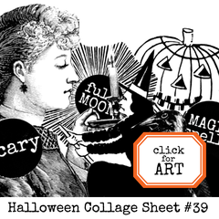Halloween Collage Sheet 39 - Coloring Page