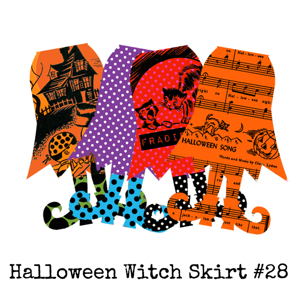 Halloween Collage Sheet 28 - Witch Skirts