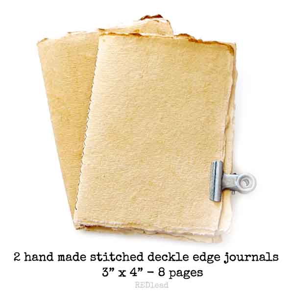 2 Handmade Paper Journals