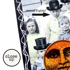 Halloween Moon Wood Mount Rubber Stamp