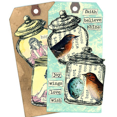 Small Cookie Jar Rubber Stamp