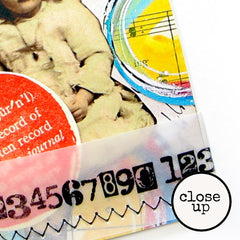 Mixed Media Numbers Wood Mount Rubber Stamp