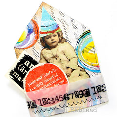 Mixed Media Numbers Wood Mount Rubber Stamp