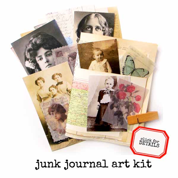 Vintage Junk Journal Art Kit