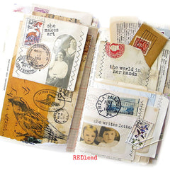 Letter Dispatch Mail Art Rubber Stamp