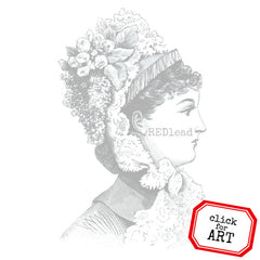 Lady Charlotte Rubber Stamp