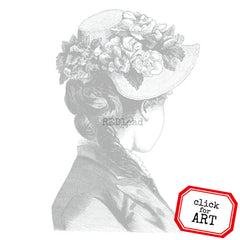 Lady Pearl Rubber Stamp
