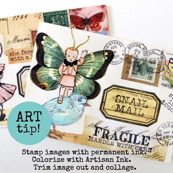 🪄 How to Create Snail Mail Magic With Artful Postage Stamp Collages – The  Postman's Knock