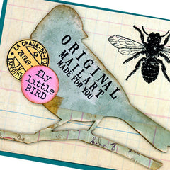 Top Secret Mail Art Rubber Stamp