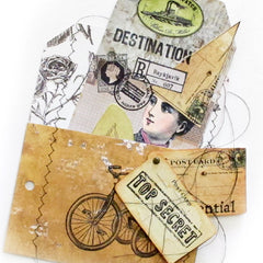 Top Secret Mail Art Rubber Stamp