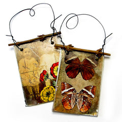 Vintage Elements Autumn Artist Trading Cards 291 Collage Sheet