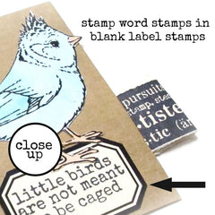 Let the Skies Be Filled with Birds Rubber Stamp