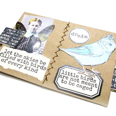 Let the Skies Be Filled with Birds Rubber Stamp