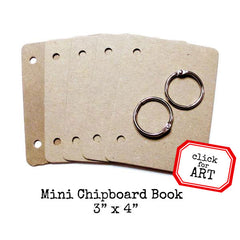 Mini Chipboard Book