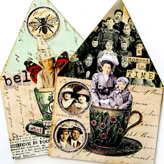 Morning Tea Cup Rubber Stamp