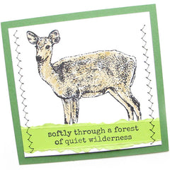 deer rubber stamp