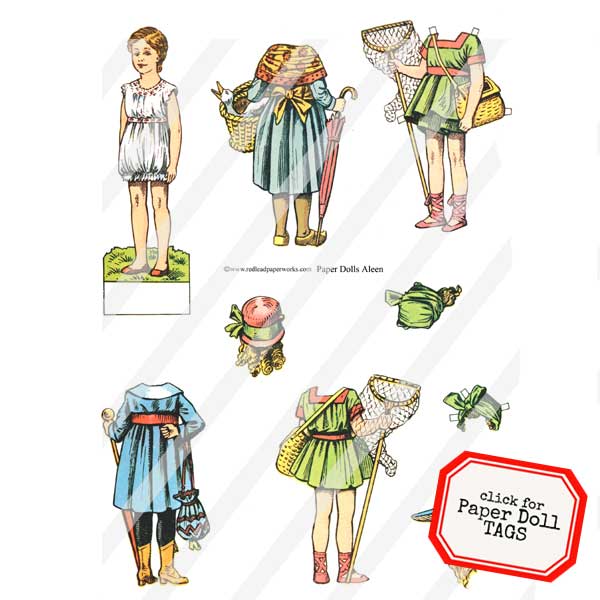 Paper Doll Collage Sheets
