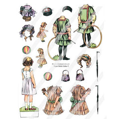 Paper Doll Collage Sheets 
