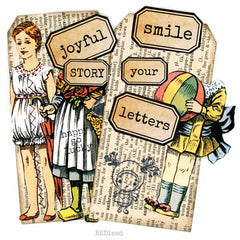Word Labels Collage Sheet Collection