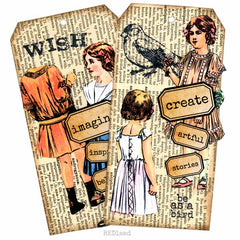 Word Labels Collage Sheet Collection