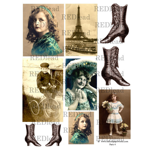 Paris Collage Sheet 4
