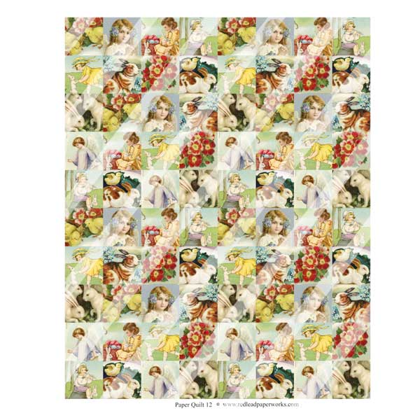 Patchwork Quilt Collage Sheet 12