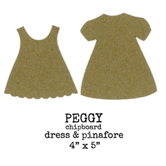 Chipboard Dress and Pinafore Peggy