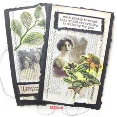 Nature Rubber Stamps The Forest Twig Cling Mount Rubber Stamp is about 2-1/2" x 3-1/2". 