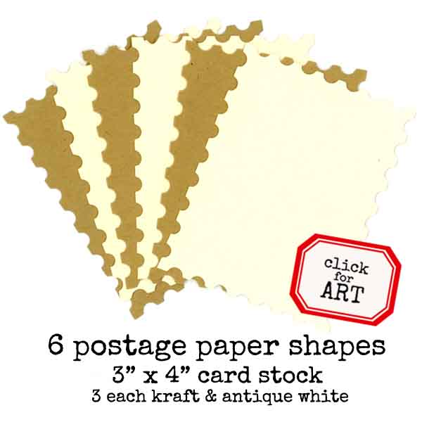 Postage Paper Shapes Collection