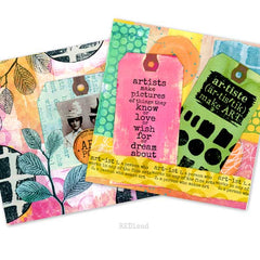 Red Lead Cling Mount Art Journal Rubber Stamps
