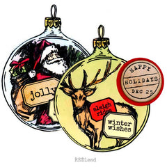 Christmas Rubber Stamps for Card Making