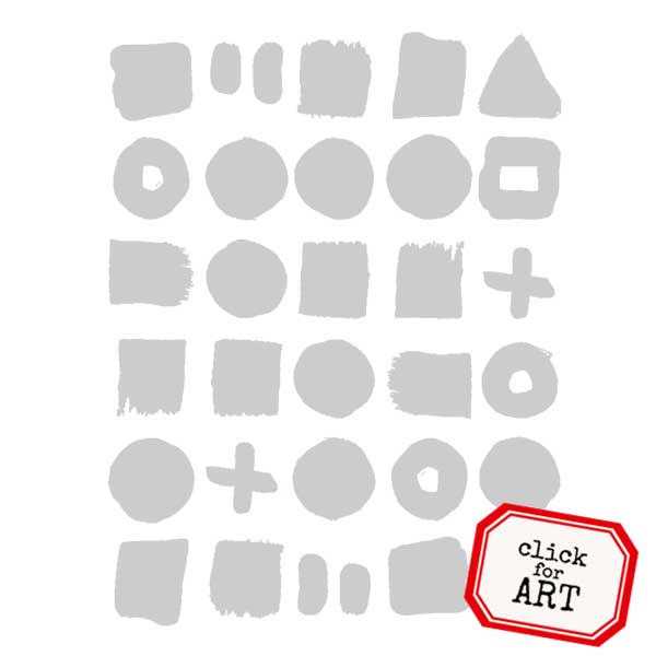 Abstract Art Rubber Stamp Save 60%