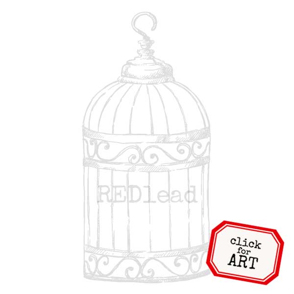 Victorian Bird Cage Rubber Stamp SAVE 40%