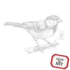 Cling Mount Bird Rubber Stamp