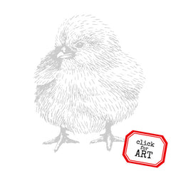 Baby Chick Cling Mount Rubber Stamp