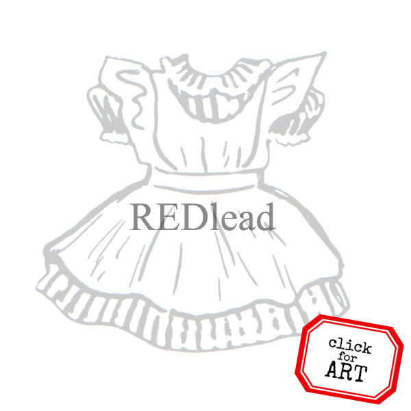 Diane Dress Rubber Stamp