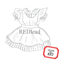 Diane Dress Rubber Stamp