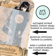 Bottle Rubber Stamp